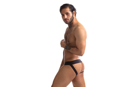 Sport Fucker Jersey Male Jock Strap Black and Green Premium Athletic Support - Jocks and G-Strings