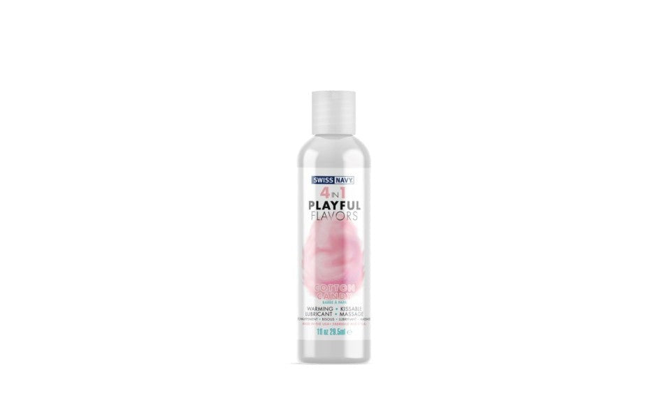 Swiss Navy Playful Flavours 4 In 1 Warming Kissable Lubricant Cotton Candy - - Water Based Lubes