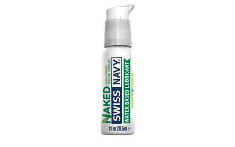Swiss Navy Naked All Natural Water Based Lubricant Hypoallergenic Formula - Water Based Lubes