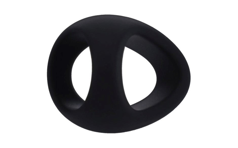 Tantus Stirrup Stretchy Mens Silicone Cock Ring Dual Ring Support - - Stretchy Cock Rings