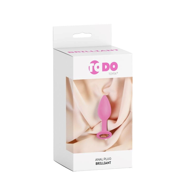 ToDo Brilliant 7 cm Silicone Butt Plug Premium Anal Stimulation - - Butt Plugs
