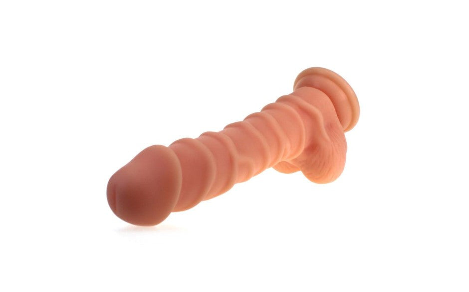 NANMA Corporation X Men 22 cm Ridged Shaft Realistic Dildo With Balls - - Realistic Dildos