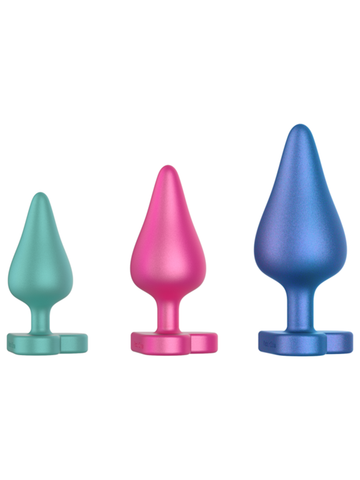 Love Honey Romp Luster Silicone Butt Plugs Set