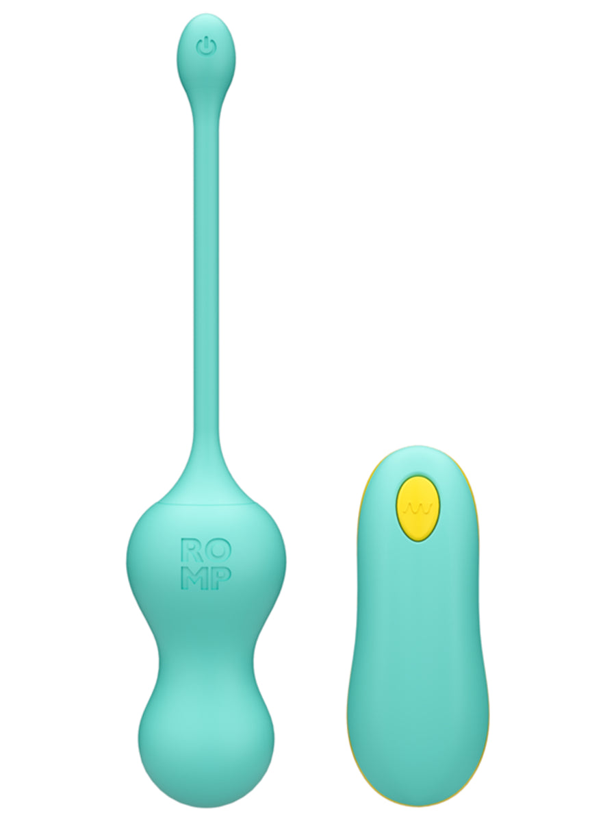 Love Honey Romp Cello Remote Control Vibrating Egg - Turquoise - Love Eggs and Kegel Exercisers