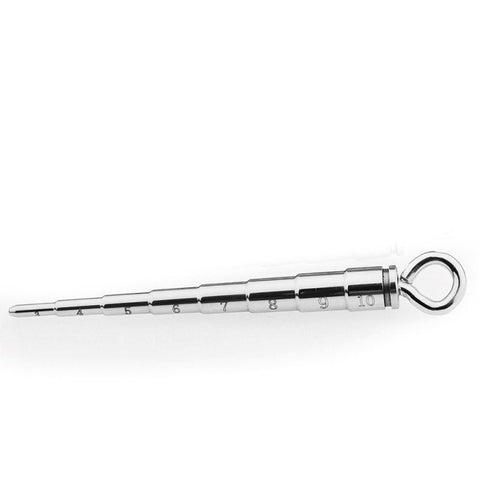 BDStyle Male Urethral Bougie Measuring Device With Ring Medical Grade Steel - Urethral Sounds