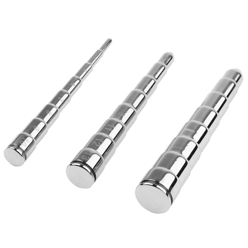 BDStyle Mens Metal Urethral Bougie Measuring Device Medical Steel Sound - - Urethral Sounds