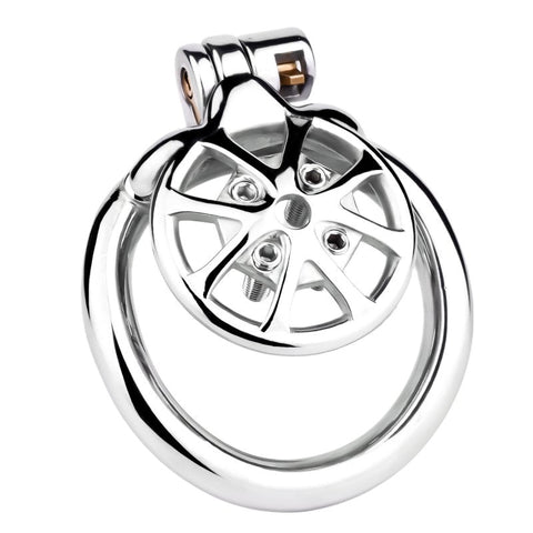 BDStyle Spike Metal Mens Chastity Cage and Orgasm Control Feature - Male Chastity