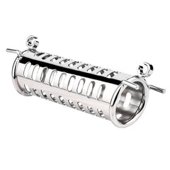 BDStyle Metal Double Ended Chastity Cage Bent Ring - - Male Chastity