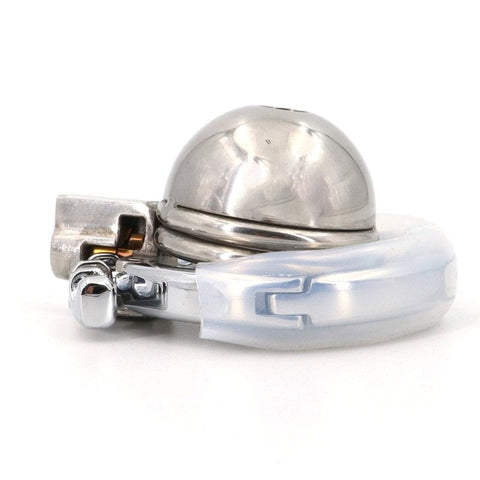 BDStyle Round Lid Gear Ring Metal Male Chastity Cage - Male Chastity