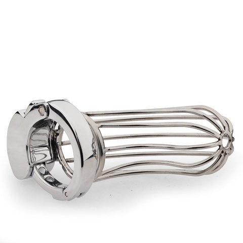 BDStyle Bird Cage Male Chastity Device With Adjustable Ring - Male Chastity