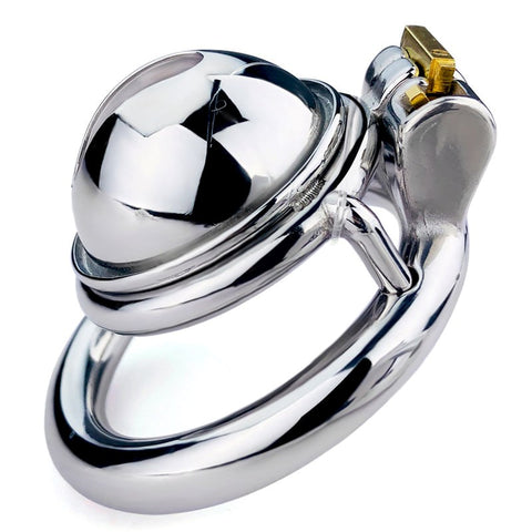 BDStyle Male Chastity Device Penis Cage With Bent Ring and Locking Feature - Male Chastity