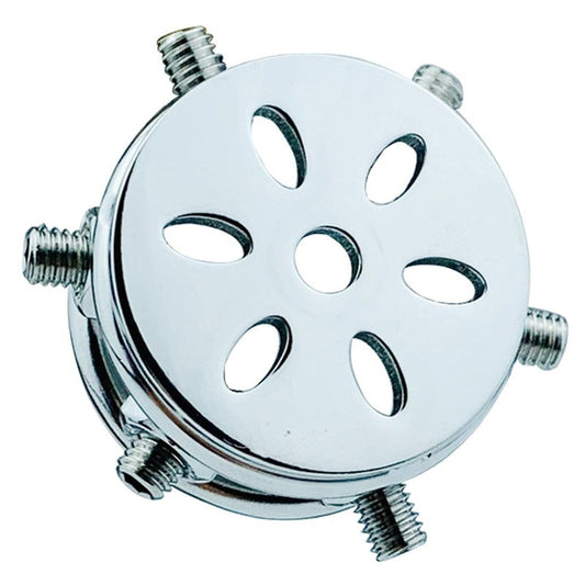 BDStyle Rivet Screw Cover Male Chastity Lock Cage With Bent Ring - - Male Chastity
