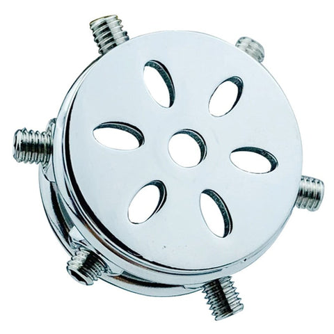 BDStyle Rivet Screw Cover Male Chastity Lock Cage With Bent Ring - Male Chastity