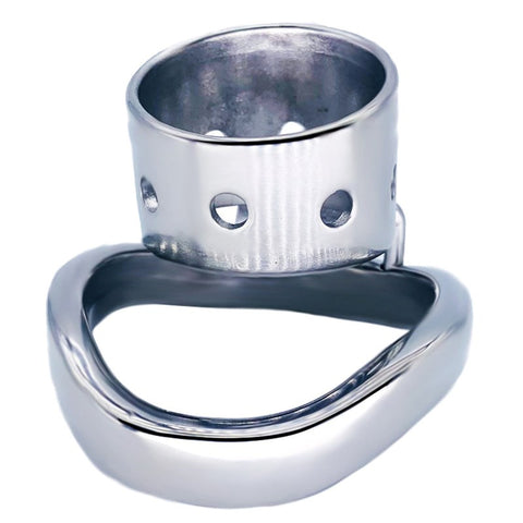 BDStyle Bent Ring Cylindrical Short Male Chastity Lock with Secure Design - Male Chastity