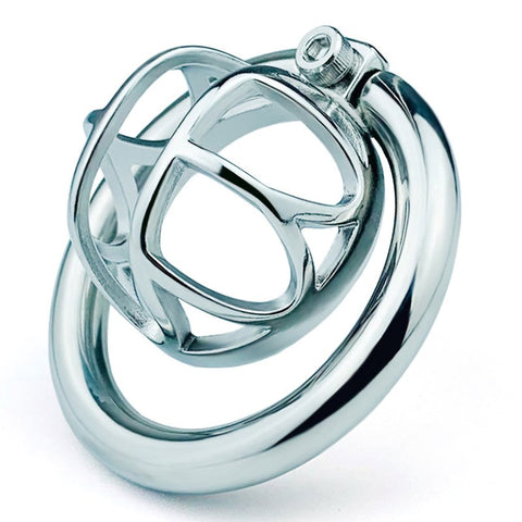 BDStyle Hex Screw Steel Mens Cock Cage and Chastity Control - Male Chastity