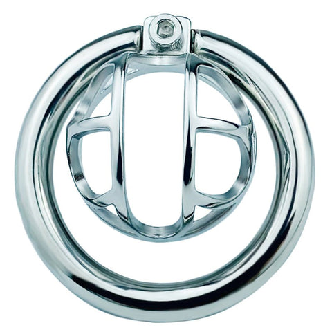BDStyle Hex Screw Steel Mens Cock Cage and Chastity Control - Male Chastity