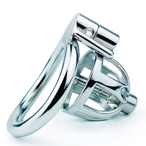 BDStyle Hex Screw Mens Cock Cage With Urethral Catheter and Hex Lock Design - Male Chastity