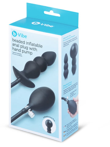 b-Vibe Beaded Silicone Inflatable Anal Plugs