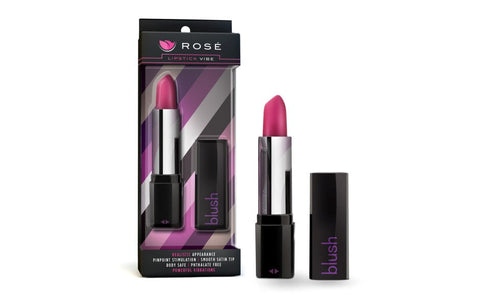 Rose Lipstick Mini & Slim Vibrator Black Discreet Clitoral Stimulation - Mini & Slim Vibrators