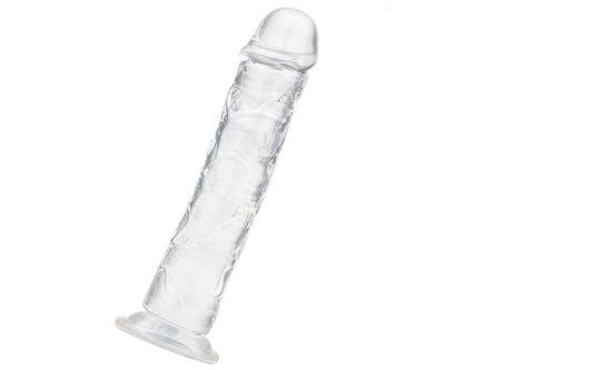 S Hande Lester Realistic Texture Dong Small Clear with Suction Cup Base - - Realistic Dildos