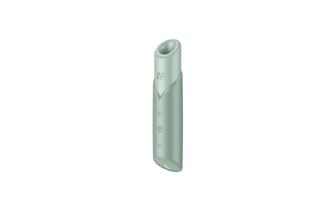 Satisfyer Naughty Kiss Rechargeable Air Pulse Clitoral Vibrator - Clit Ticklers and Pulsators