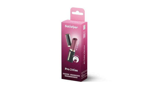 Satisfyer Pro 2 Kiss USB Rechargeable Clitoral Vibrator Lipstick Design - Clit Ticklers and Pulsators