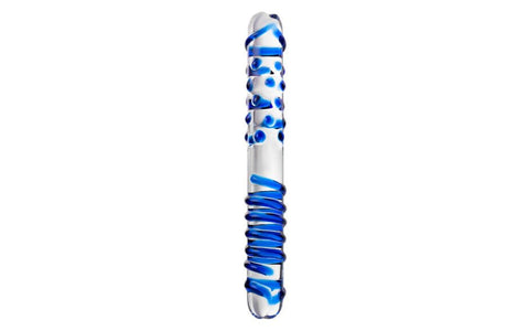Sexus Glass Duo Dual Ended Glass Dong 22cm - Glass Sex Toys