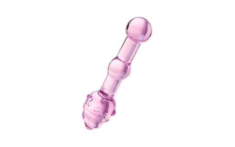 Sexus Unisex Glass Dildo 17cm Pink - Glass Sex Toys