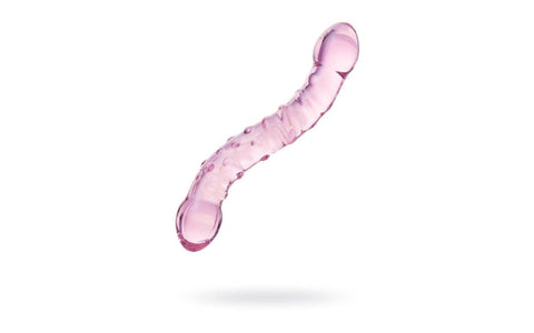 Sexus Double Ended Unisex Glass Dildo 19.5cm Pink - Glass Sex Toys