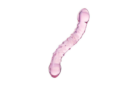 Sexus Double Ended Unisex Glass Dildo 19.5cm Pink - Glass Sex Toys