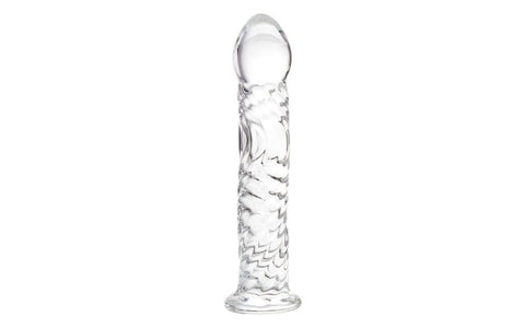 Sexus Suction Cup Glass Dildo 16cm Clear - Glass Sex Toys