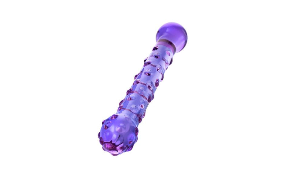 Sexus Glass Dual Ender Glass Dildo Duo 19.6cm Pink Medical Grade Glass - - Glass Sex Toys