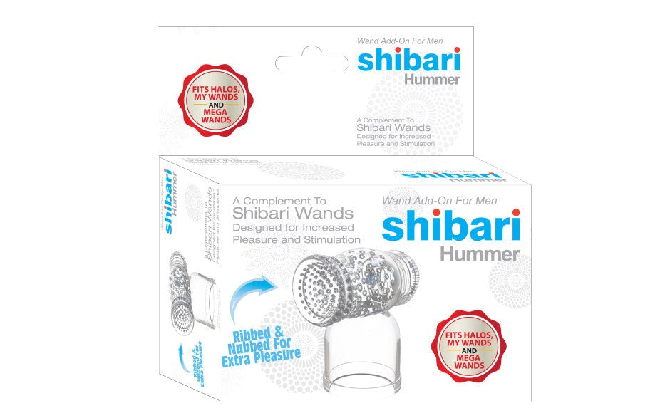 Shibari Hummer Body Wand Attachment Textured Vibrator Sleeve - - Body Wands