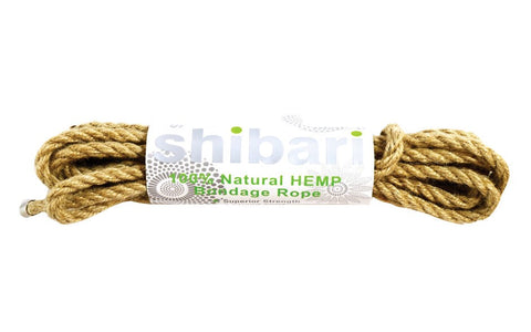 Shibari Rope 100% Natural Hemp Bondage Rope 5m Premium Quality - Cuffs And Restraints