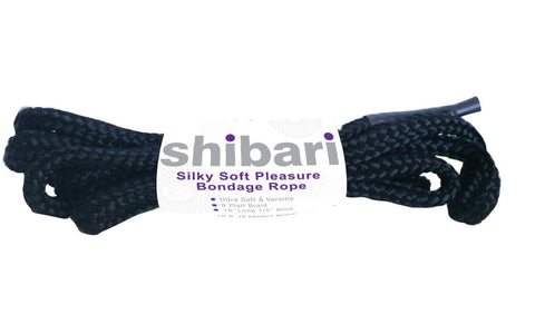Shibari Silky Soft Bondage Rope 5m Black Premium Polypropylene Construction - Cuffs And Restraints