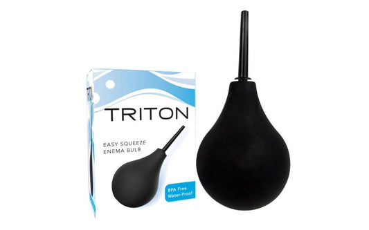 Shibari Triton Easy Squeeze Enema Bulb Medical Grade Anal Cleansing Device - - Enemas and Douches