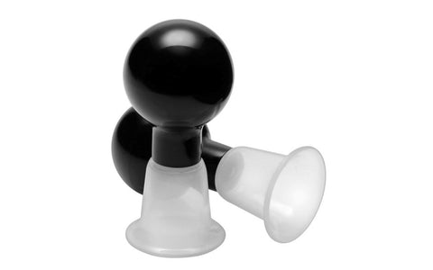 XR Brands Size Matters See Thru Nipple Enlarger Pumps Clear Design - Breast and Nipple Toys