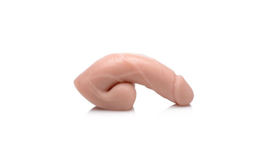 XR Brands Strap U Large Bulge Soft Packer Realistic Dildo Light 6.5 Inch - - Realistic Dildos