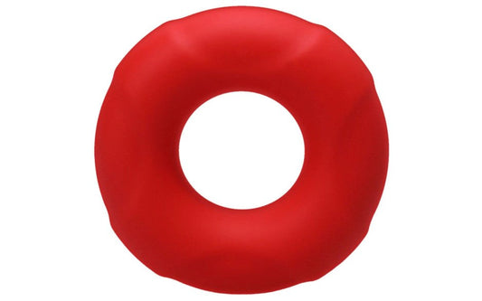 Tantus Buoy Stretchy Silicone Mens Cock Ring Medium Crimson Penis Enhancement - - Stretchy Cock Rings