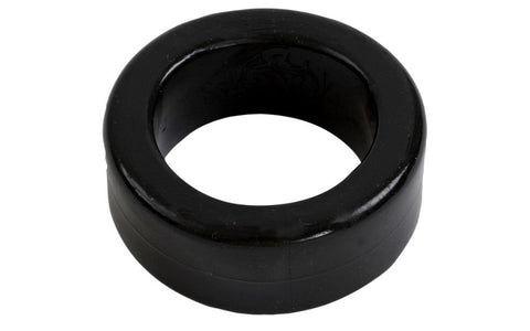 Doc Johnson Titanmen Extra Thick Stretchy Cock Ring Black Enhanced Erections - Stretchy Cock Rings