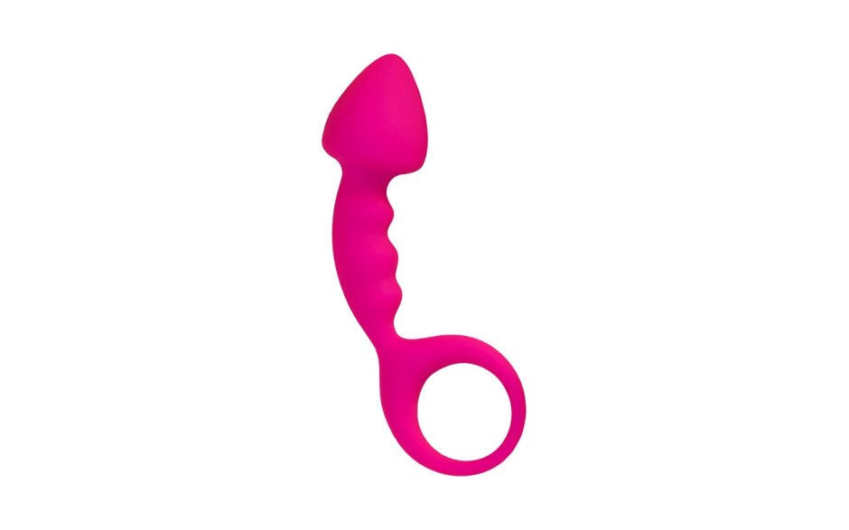 ToDo Bong Anal Plug With Pointed Tip Small Pink Medical Grade Silicone - - Butt Plugs