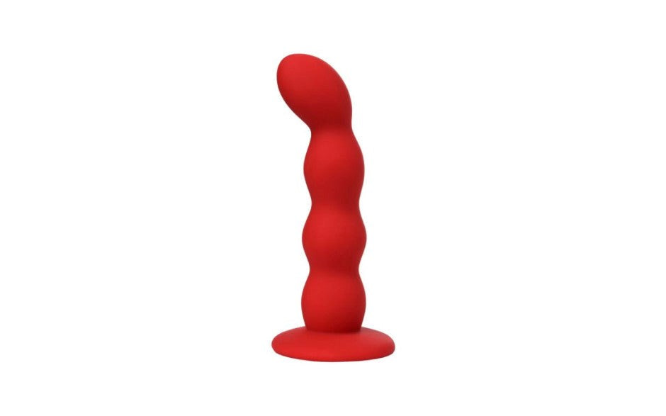 ToDo Favorite Ribbed Textured Anal Wand Premium Silicone Suction Cup - - Butt Plugs