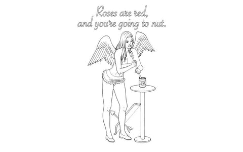 Wood Rocket My Naughty Valentine Adult Colouring Book 24 Romantic Illustrations - Party Gifts and Novelties