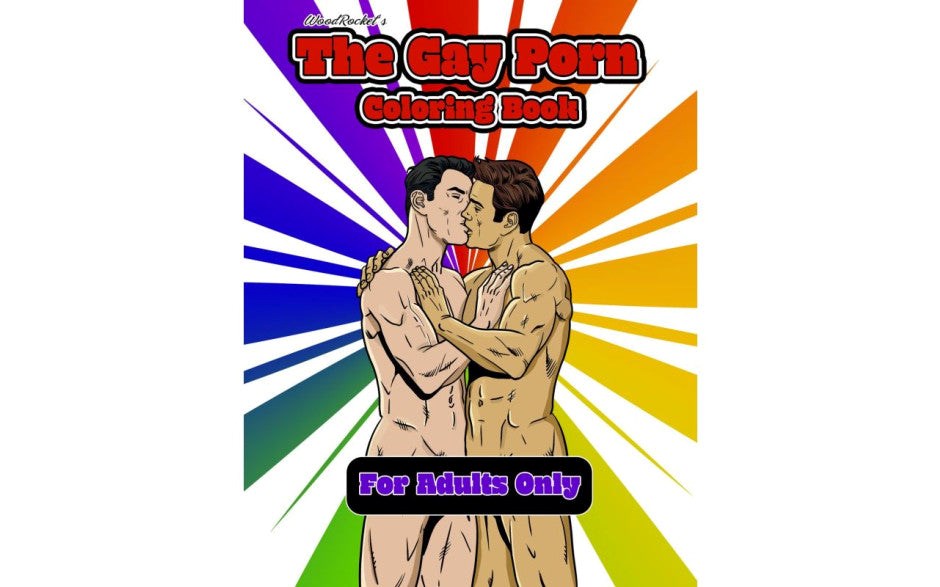 Wood Rocket The Gay Porn Novelty Colouring Book 24 Adult LGBTQ Illustrations - - Party Gifts and Novelties