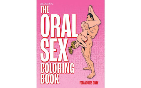 Wood Rocket Oral Sex Adult Colouring Book with 24 Intimate Art Pages - Party Gifts and Novelties