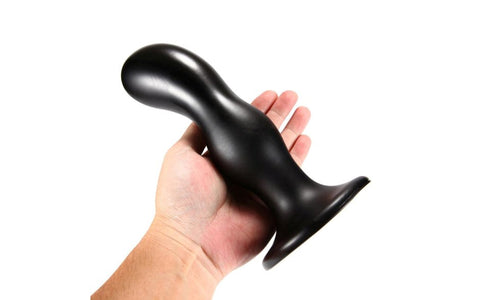 NANMA Corporation X Men Oval Head Butt Plug 20cm Black Premium Anal Stimulation - Butt Plugs