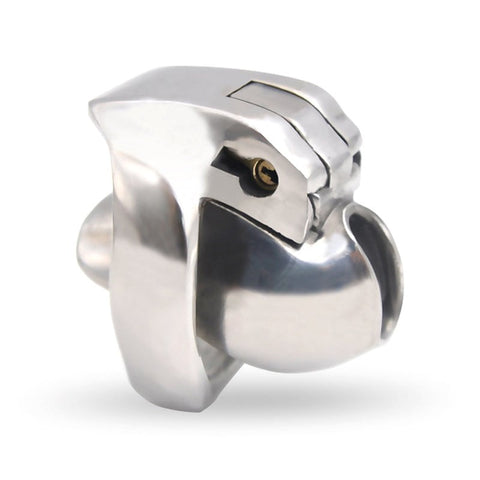 BDStyle Stainless Steel Mens Metal Chastity Cage HTV3 Medium and Secure Fit - Male Chastity