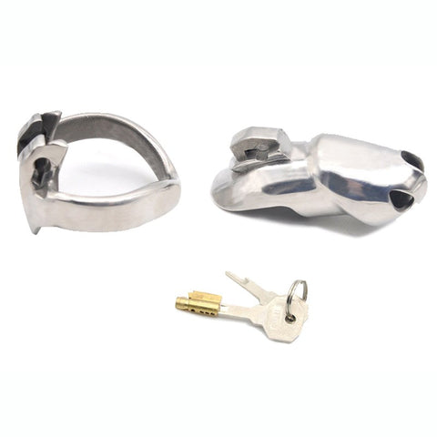 BDStyle Stainless Male Metal Chastity Cock Cage HTV3 XL Premium Steel - Male Chastity