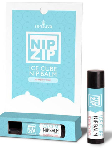 Sensuva On Nip Zip Ice Cube All Natural Nipple Balm Creates Cold Sensation - Delay and Excite Sprays