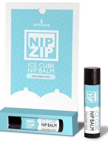 Sensuva On Nip Zip Ice Cube All Natural Nipple Balm Creates Cold Sensation - Delay and Excite Sprays